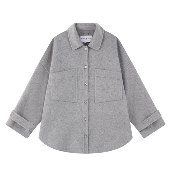 Petite Studio Newton Oversized Wool Jacket - Picture 2 of 8